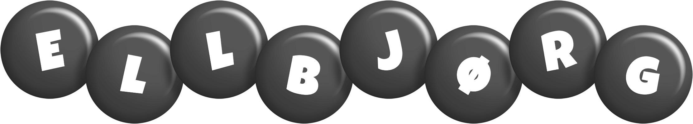 Ellbjørg candy-black logo