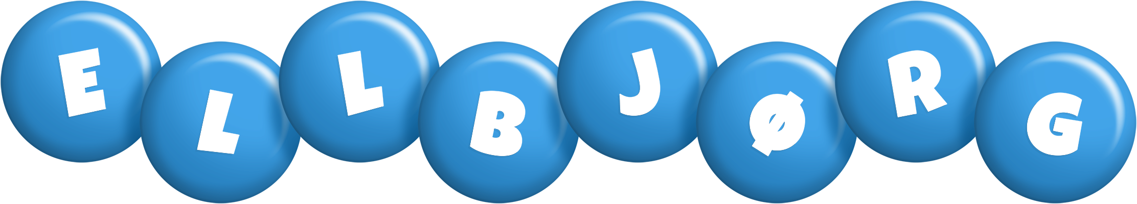 Ellbjørg candy-blue logo