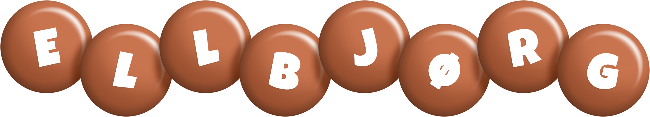 Ellbjørg candy-brown logo
