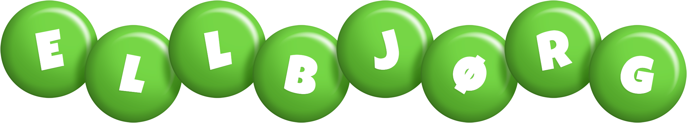 Ellbjørg candy-green logo