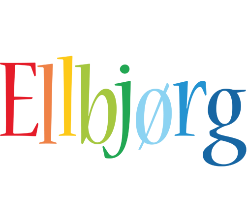 Ellbjørg birthday logo