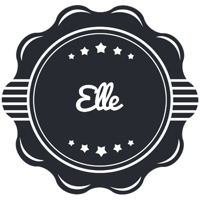 Elle badge logo