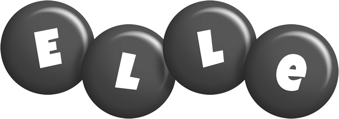 Elle candy-black logo