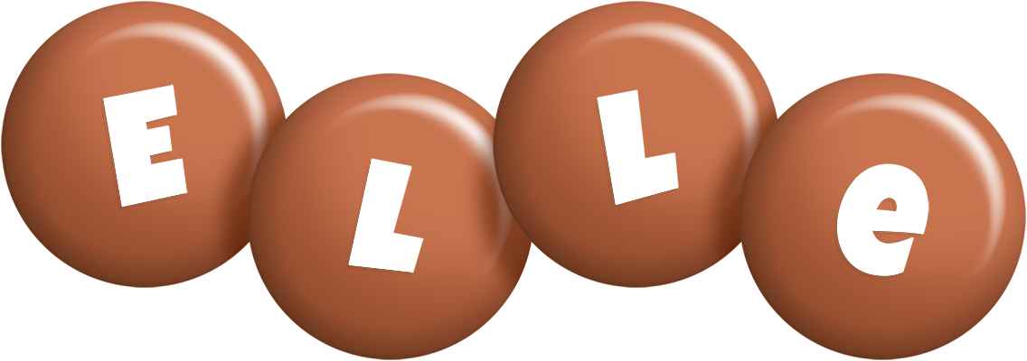 Elle candy-brown logo