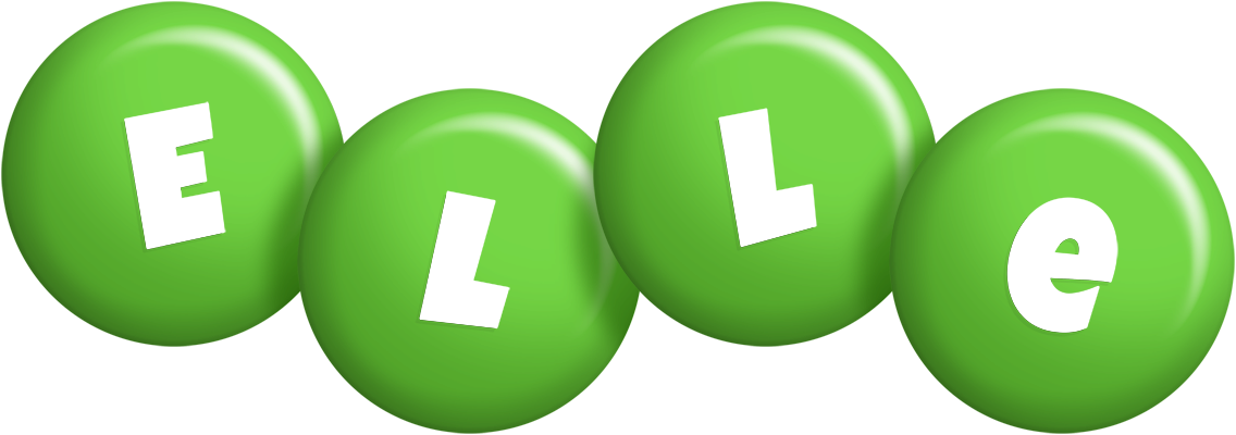 Elle candy-green logo