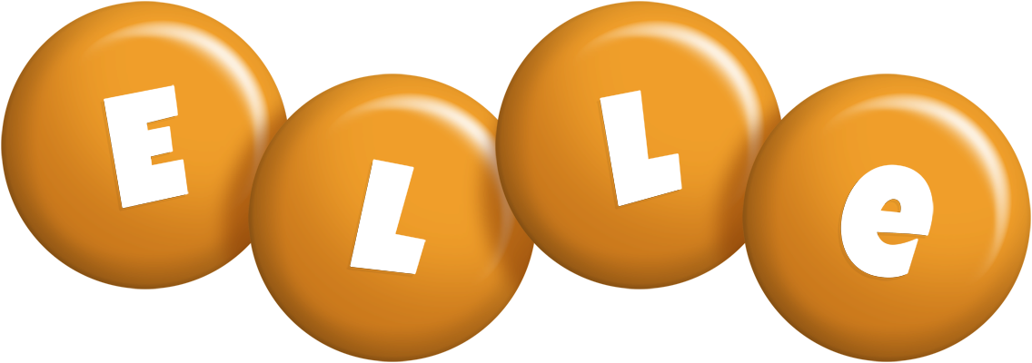Elle candy-orange logo