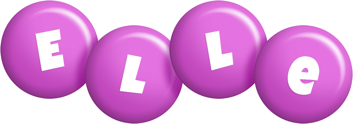 Elle candy-purple logo