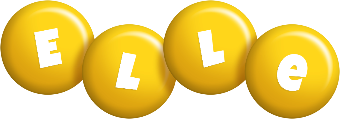 Elle candy-yellow logo