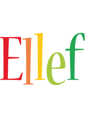 Ellef birthday logo