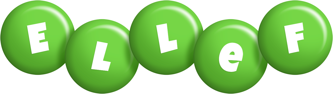 Ellef candy-green logo