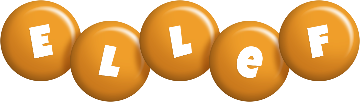 Ellef candy-orange logo