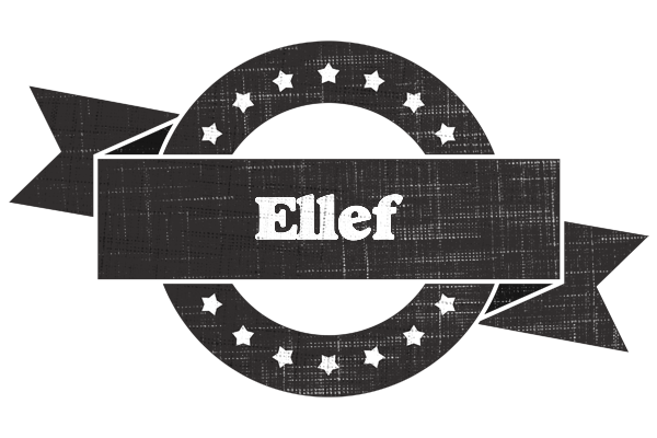 Ellef grunge logo