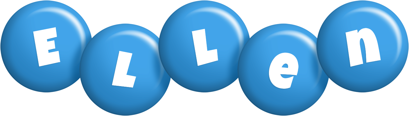 Ellen candy-blue logo