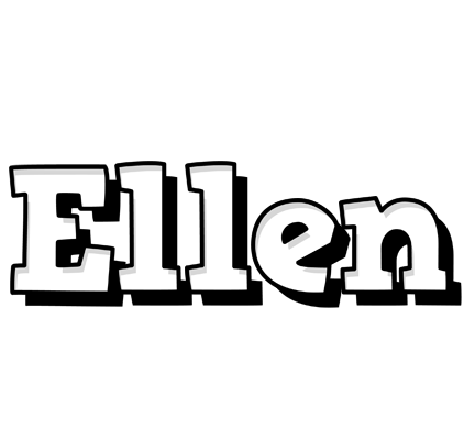 Ellen snowing logo
