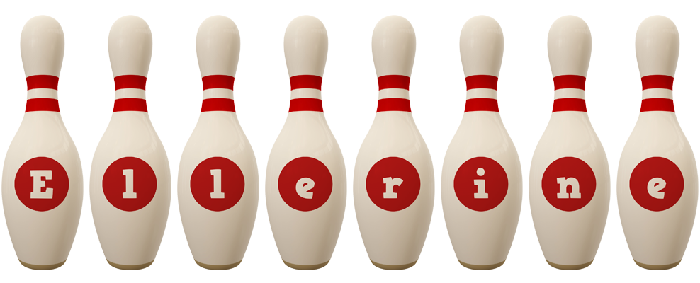 Ellerine bowling-pin logo