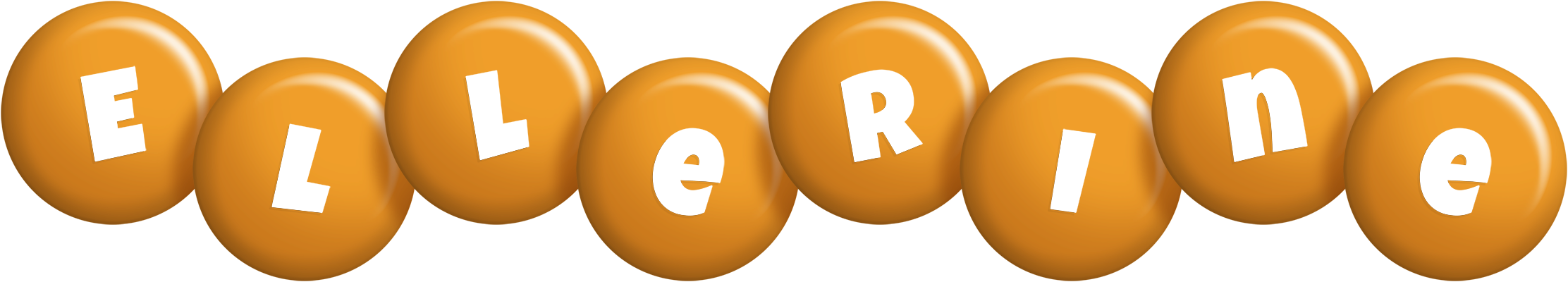 Ellerine candy-orange logo
