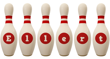 Ellert bowling-pin logo