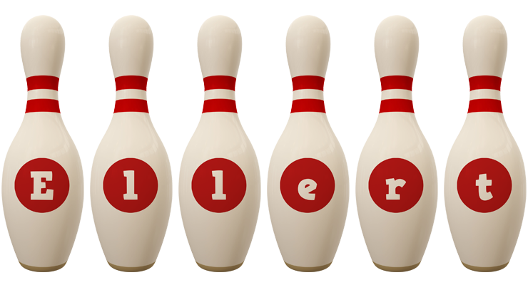 Ellert bowling-pin logo