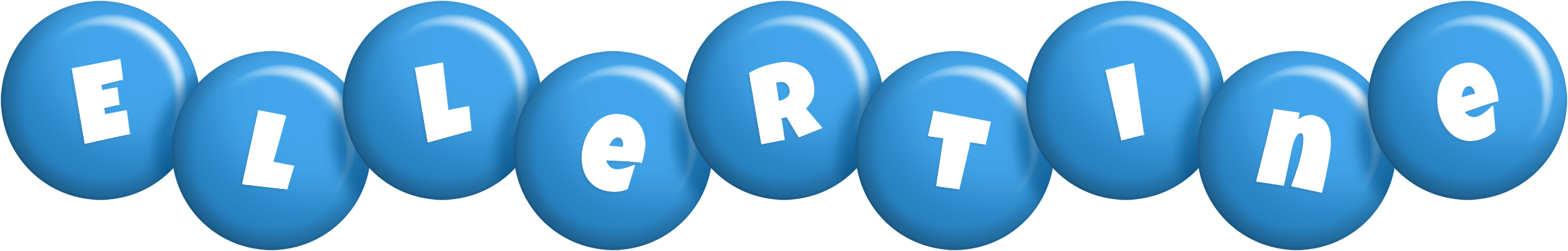Ellertine candy-blue logo