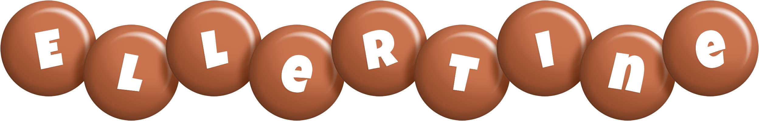Ellertine candy-brown logo