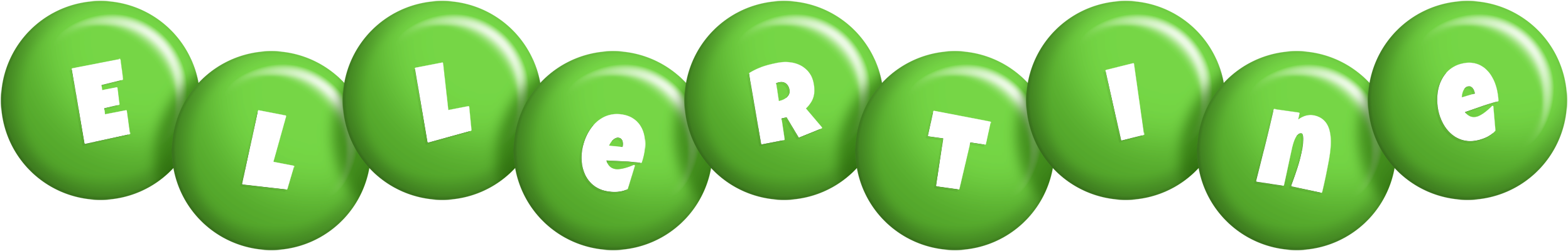 Ellertine candy-green logo