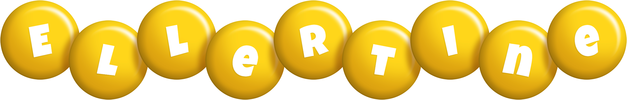 Ellertine candy-yellow logo