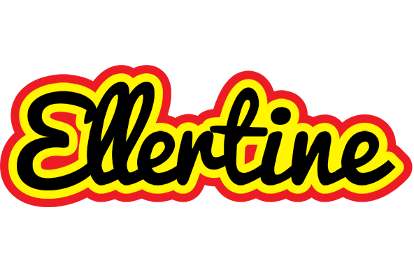 Ellertine flaming logo