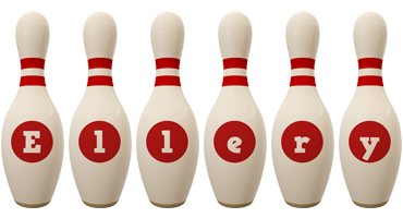 Ellery bowling-pin logo