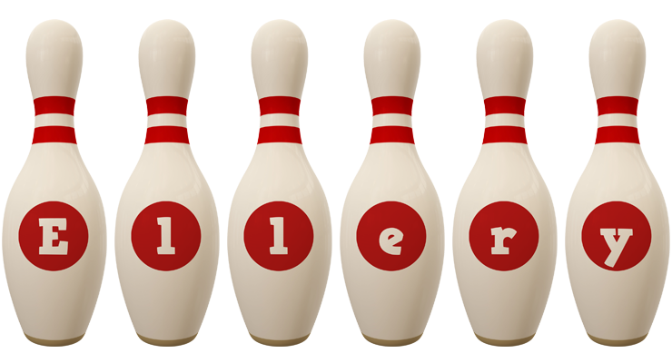 Ellery bowling-pin logo