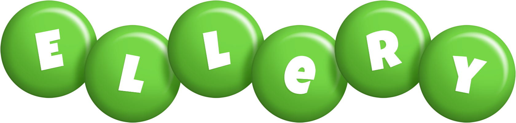 Ellery candy-green logo