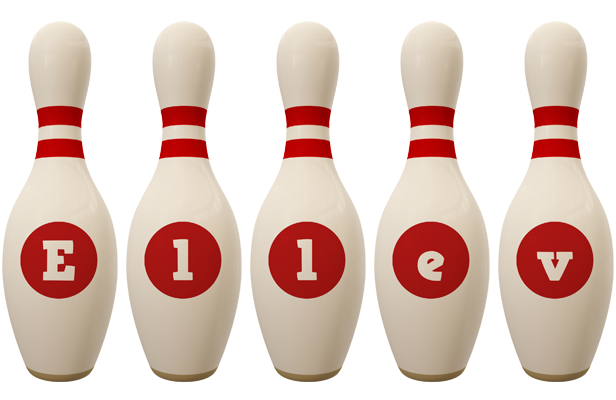 Ellev bowling-pin logo