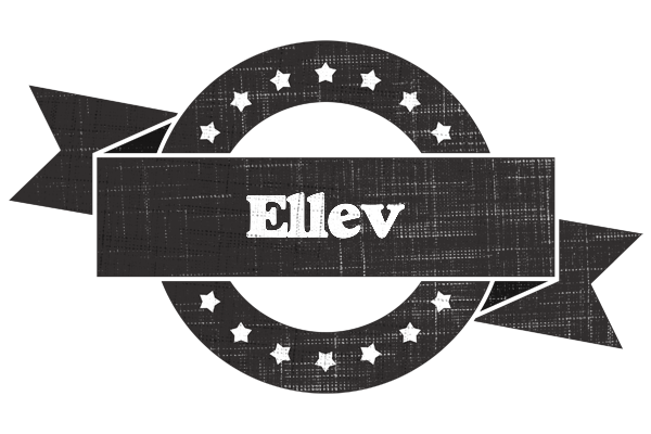 Ellev grunge logo