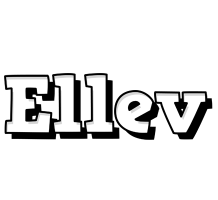 Ellev snowing logo