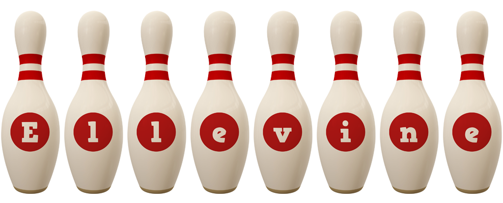 Ellevine bowling-pin logo