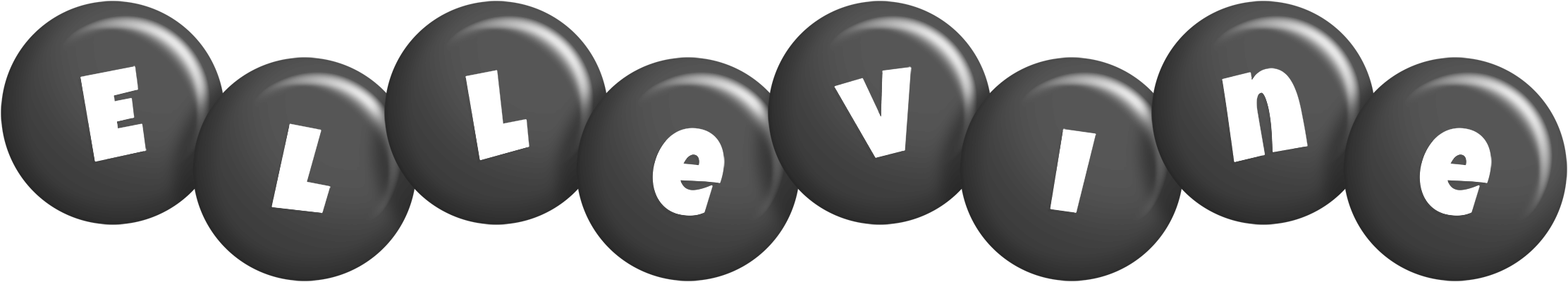 Ellevine candy-black logo