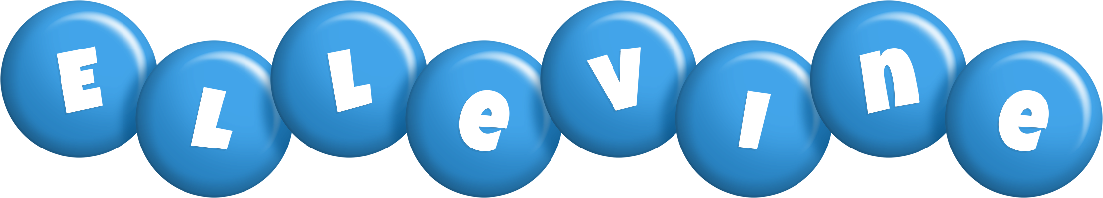 Ellevine candy-blue logo