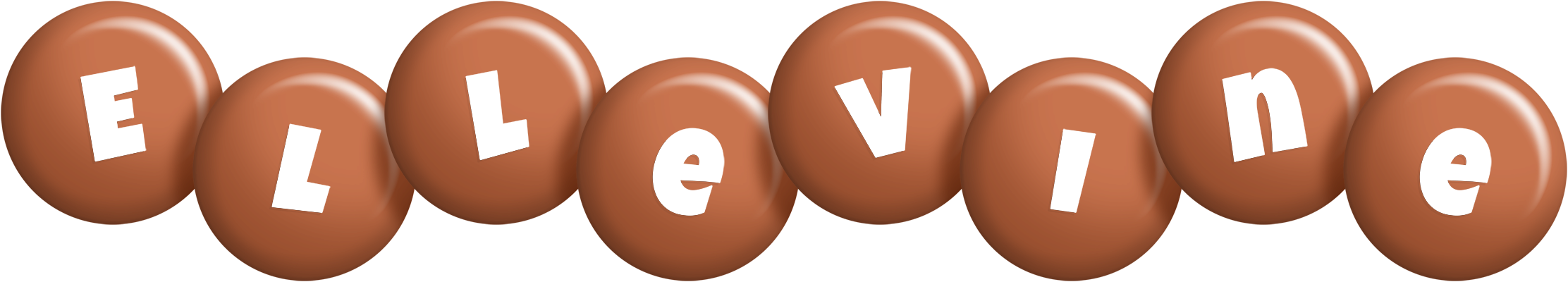 Ellevine candy-brown logo