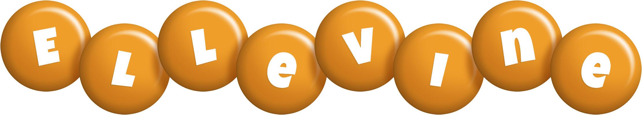 Ellevine candy-orange logo