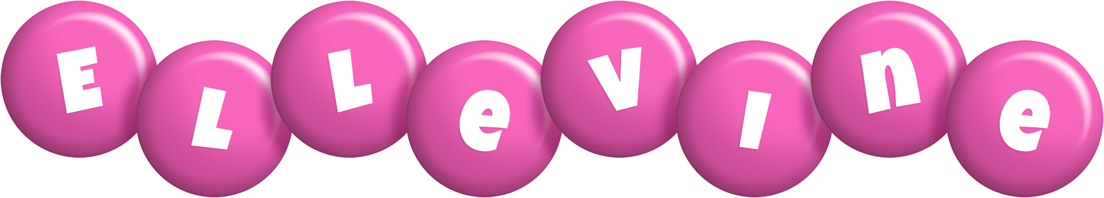 Ellevine candy-pink logo