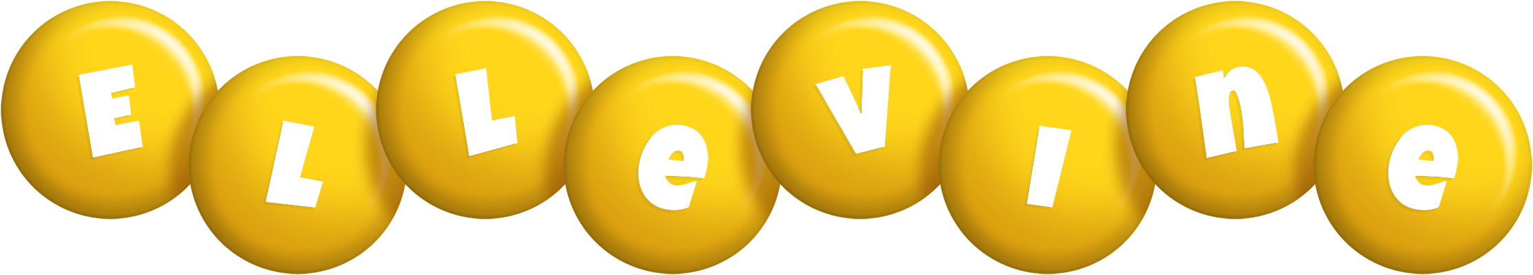 Ellevine candy-yellow logo