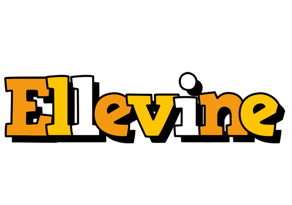 Ellevine cartoon logo