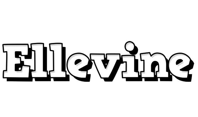 Ellevine snowing logo
