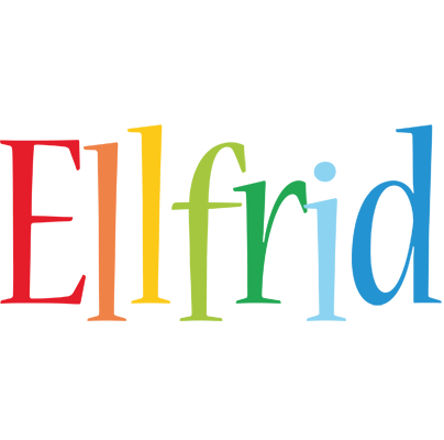 Ellfrid birthday logo