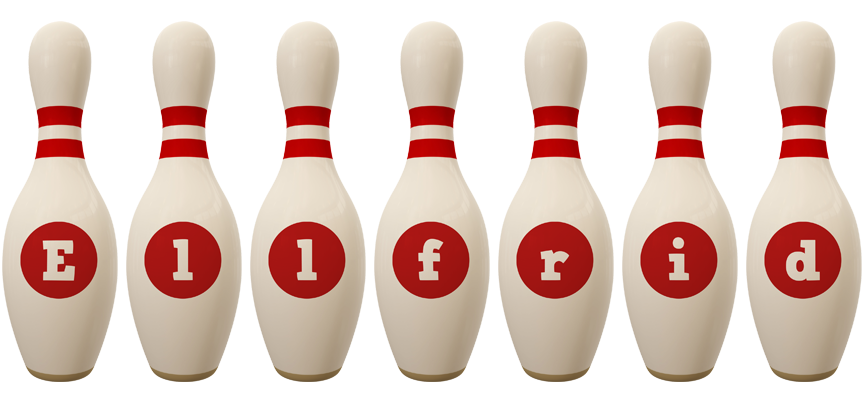 Ellfrid bowling-pin logo