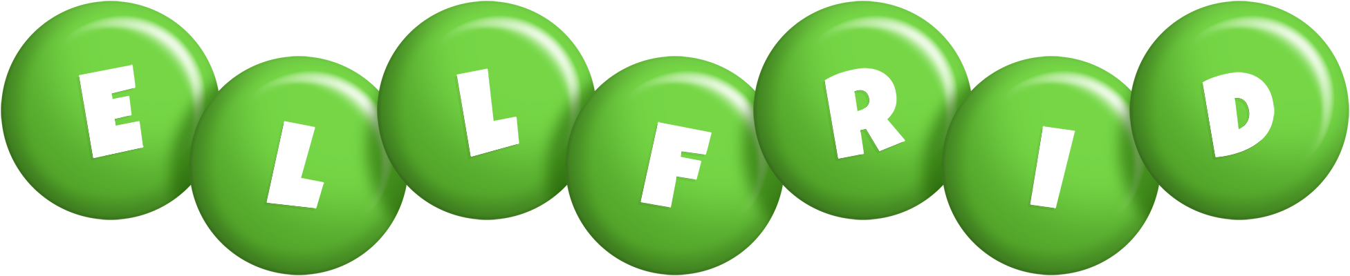 Ellfrid candy-green logo