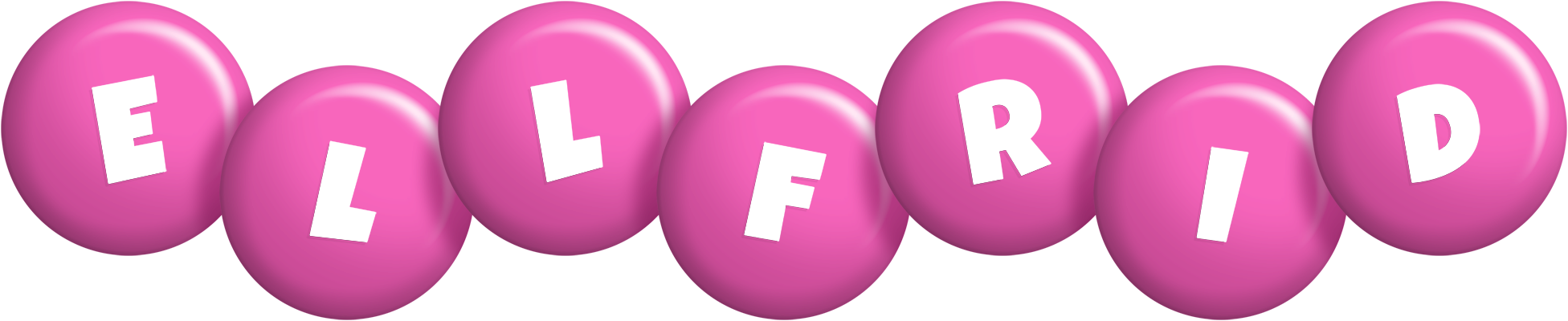 Ellfrid candy-pink logo