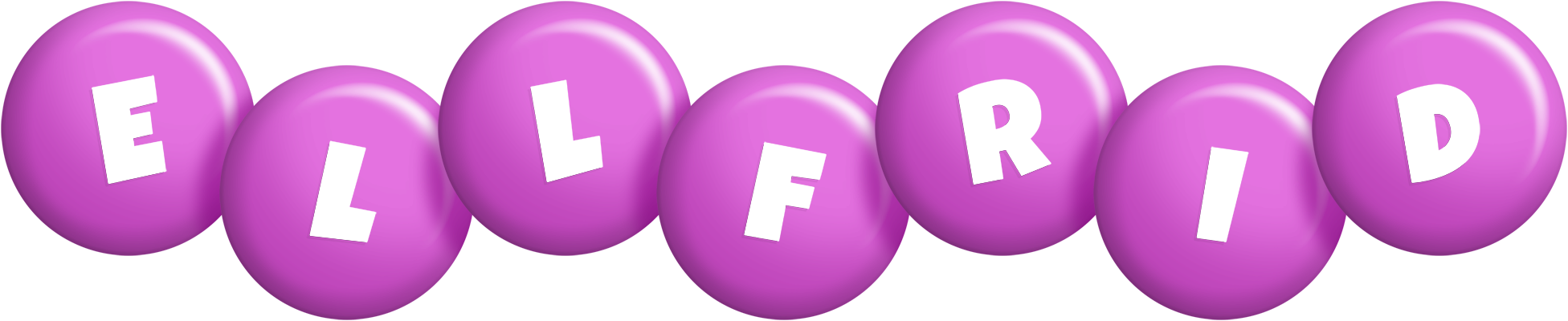 Ellfrid candy-purple logo