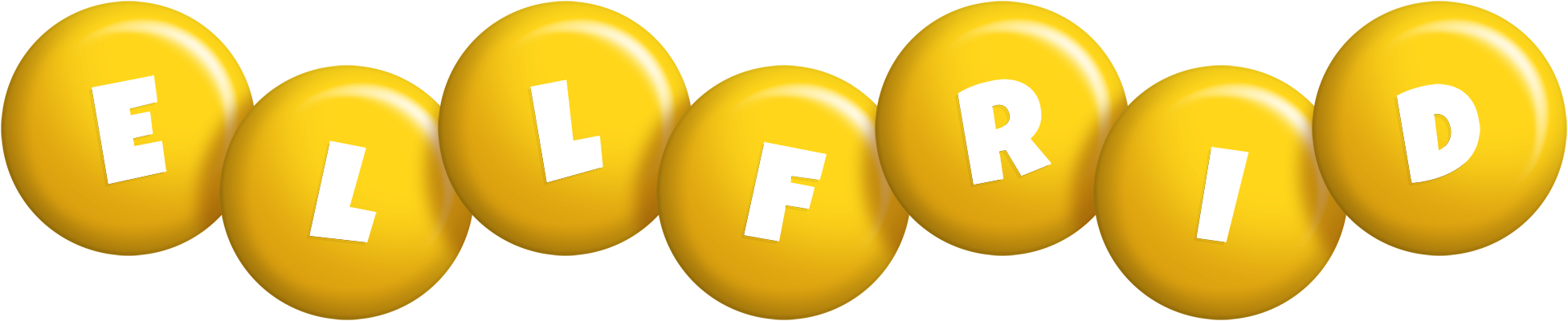 Ellfrid candy-yellow logo