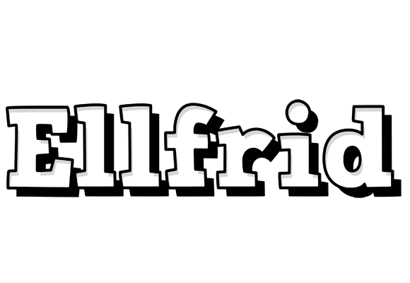 Ellfrid snowing logo