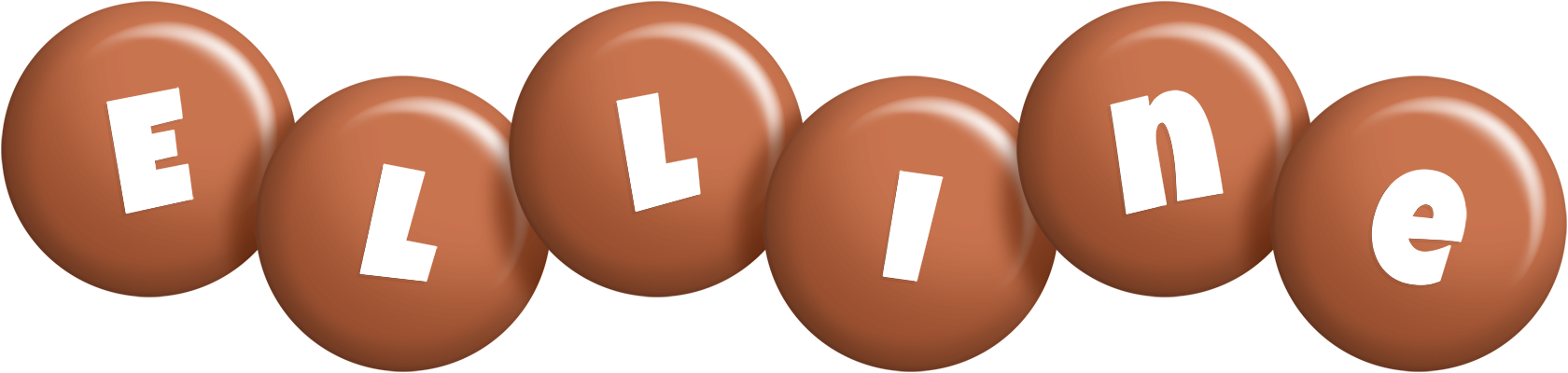 Elline candy-brown logo
